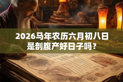 2026马年农历六月初八日是剖腹产好日子吗? 2026马年农历六月初八日是剖腹产好日子吗?