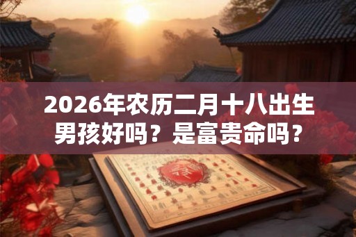 2026年农历二月十八出生男孩好吗?是富贵命吗? 2026年农历二月十八出生男孩好吗?是富贵命吗?