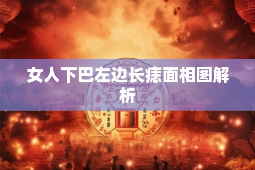 女人下巴左边长痣面相图解析