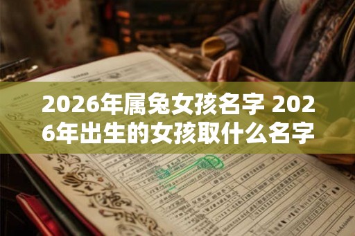 2026年属兔女孩名字 2026年出生的女孩取什么名字好