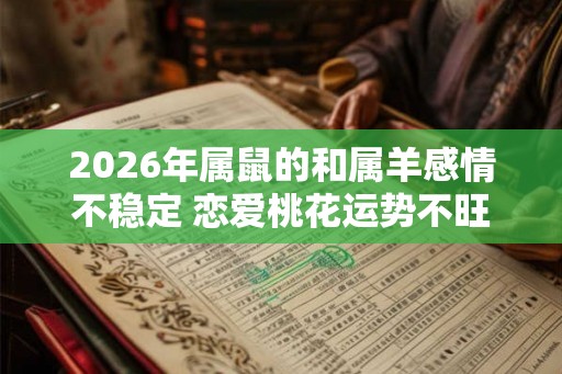 2026年属鼠的和属羊感情不稳定 恋爱桃花运势不旺盛