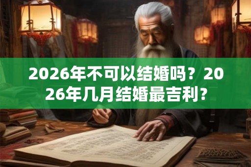 2026年不可以结婚吗?2026年几月结婚最吉利? 2026年不可以结婚吗?2026年几月结婚最吉利?