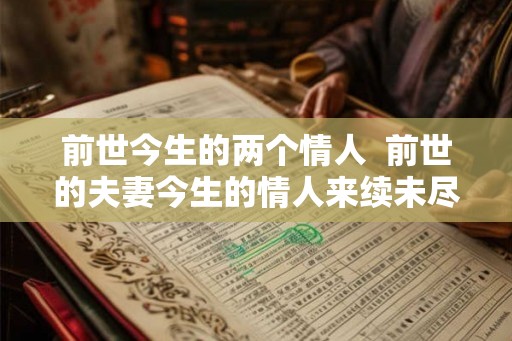 前世今生的两个情人  前世的夫妻今生的情人来续未尽的缘