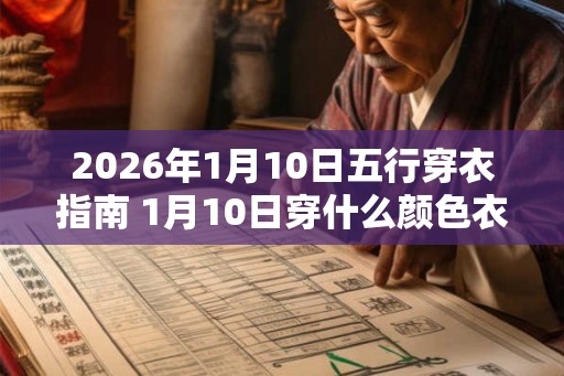 2026年1月10日五行穿衣指南 1月10日穿什么颜色衣服