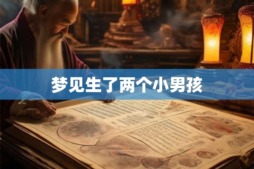 梦见生了两个小男孩