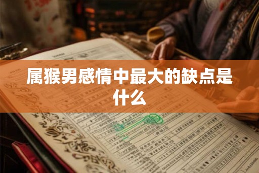 属猴男感情中最大的缺点是什么