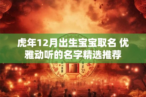 虎年12月出生宝宝取名 优雅动听的名字精选推荐