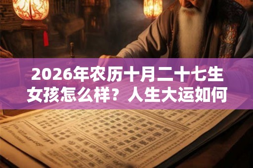 2026年农历十月二十七生女孩怎么样？人生大运如何？