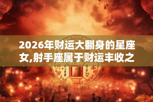 2026年财运大翻身的星座女,射手座属于财运丰收之年