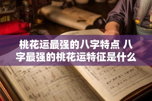 桃花运最强的八字特点 八字最强的桃花运特征是什么