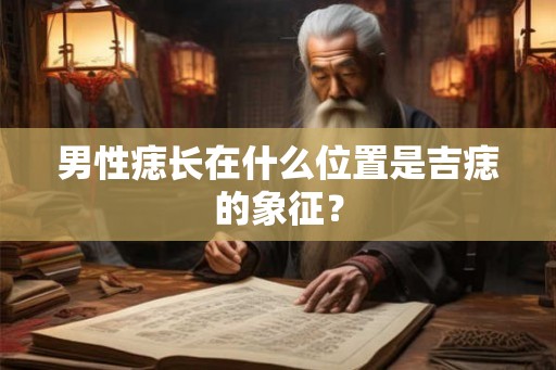 男性痣长在什么位置是吉痣的象征？