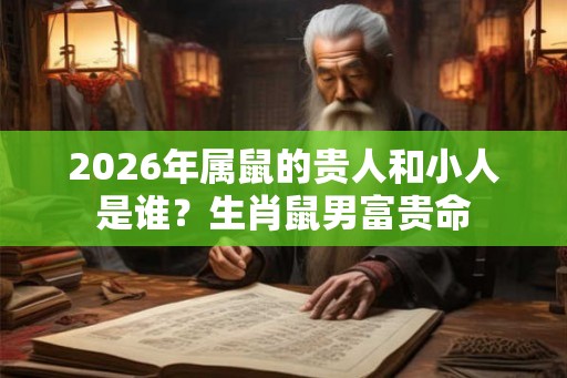 2026年属鼠的贵人和小人是谁？生肖鼠男富贵命