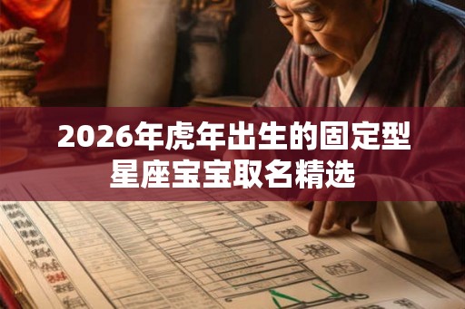 2026年虎年出生的固定型星座宝宝取名精选
