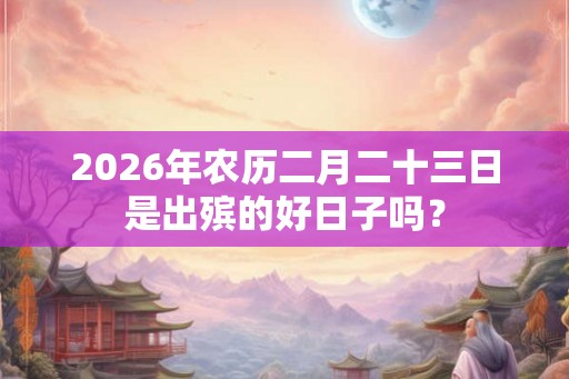 2026年农历二月二十三日是出殡的好日子吗？