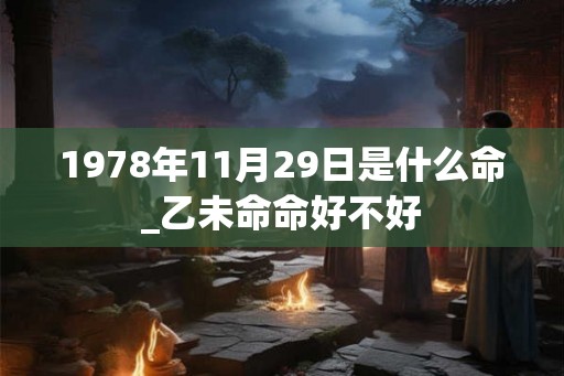 1978年11月29日是什么命_乙未命命好不好 1978年11月29日是什么命_乙未命命好不好