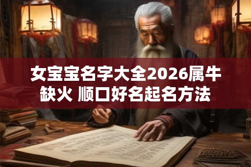 女宝宝名字大全2026属牛缺火 顺口好名起名方法 女宝宝名字大全2026属牛缺火 顺口好名起名方法