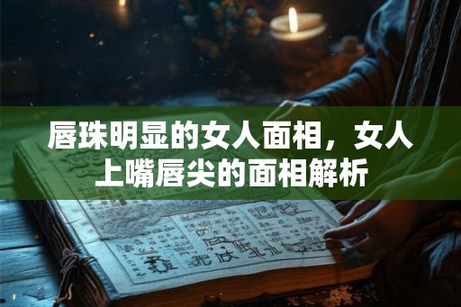 唇珠明显的女人面相，女人上嘴唇尖的面相解析