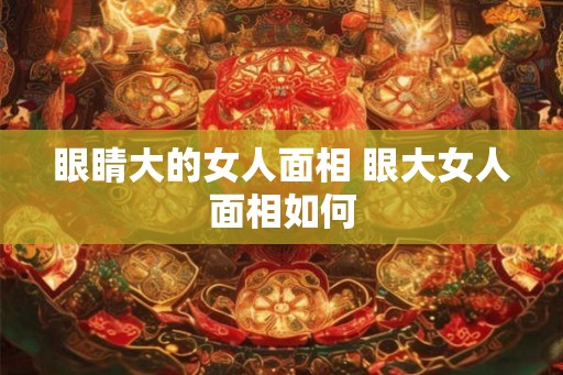 眼睛大的女人面相 眼大女人面相如何