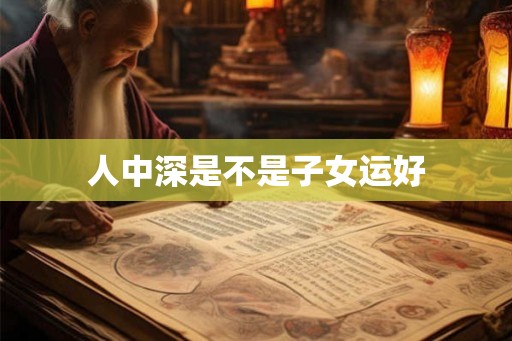 人中深是不是子女运好