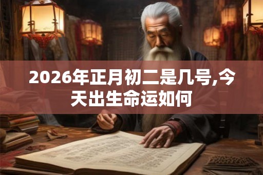 2026年正月初二是几号,今天出生命运如何