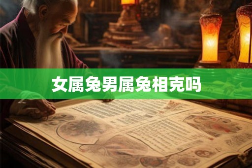 女属兔男属兔相克吗 女属兔男属兔相克吗