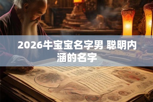 2026牛宝宝名字男 聪明内涵的名字
