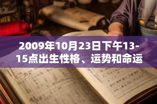 2009年10月23日下午13-15点出生性格、运势和命运