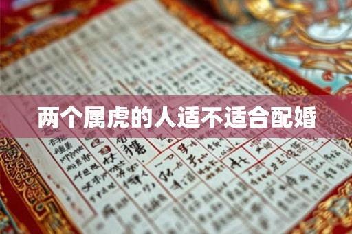 两个属虎的人适不适合配婚