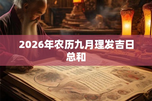 2026年农历九月理发吉日总和 2026年农历九月理发吉日总和