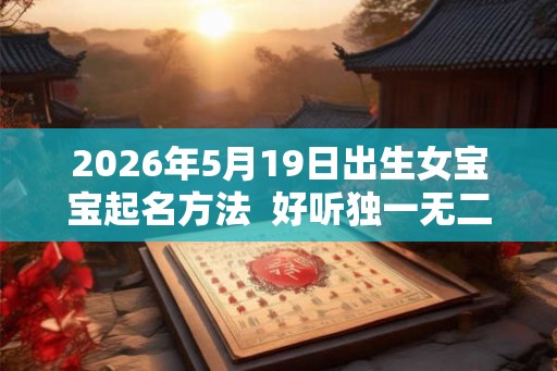 2026年5月19日出生女宝宝起名方法  好听独一无二的名字
