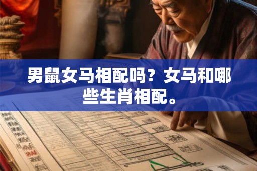 男鼠女马相配吗？女马和哪些生肖相配。