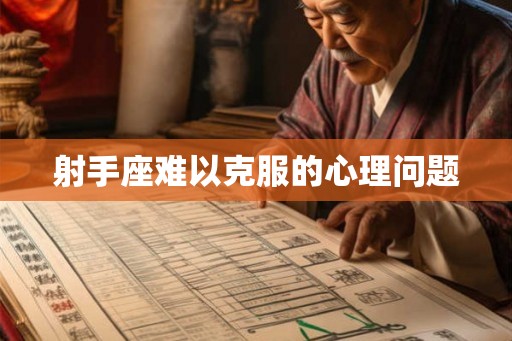 射手座难以克服的心理问题