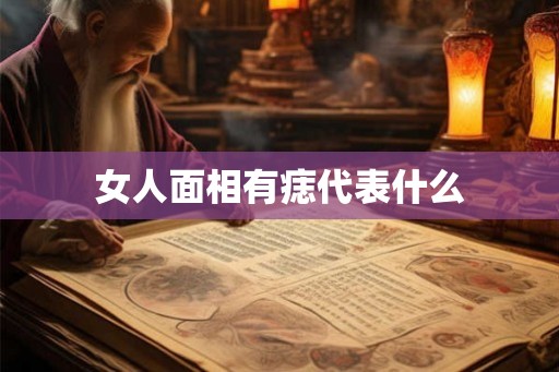 女人面相有痣代表什么