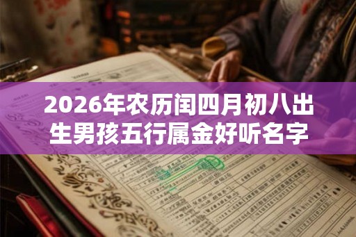 2026年农历闰四月初八出生男孩五行属金好听名字