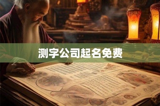 测字公司起名免费