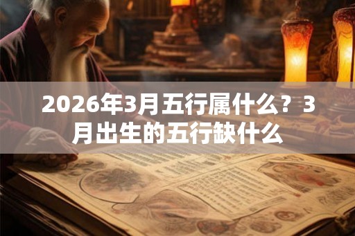 2026年3月五行属什么?3月出生的五行缺什么 2026年3月五行属什么?3月出生的五行缺什么