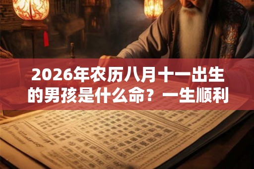 2026年农历八月十一出生的男孩是什么命?一生顺利吗? 2026年农历八月十一出生的男孩是什么命?一生顺利吗?