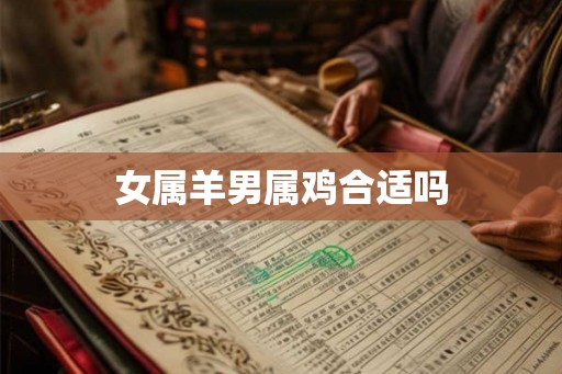 女属羊男属鸡合适吗
