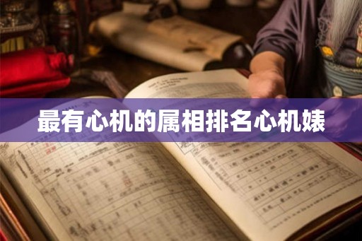 最有心机的属相排名心机婊 最有心机的属相排名心机婊