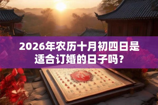 2026年农历十月初四日是适合订婚的日子吗? 2026年农历十月初四日是适合订婚的日子吗?