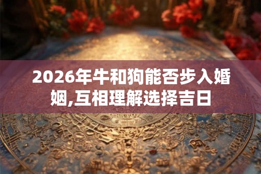 2026年牛和狗能否步入婚姻,互相理解选择吉日