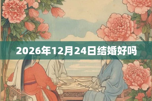 2026年12月24日结婚好吗