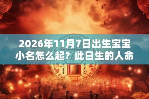 2026年11月7日出生宝宝小名怎么起？此日生的人命好吗？