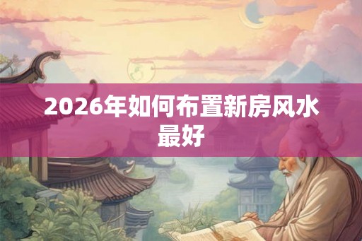 2026年如何布置新房风水最好