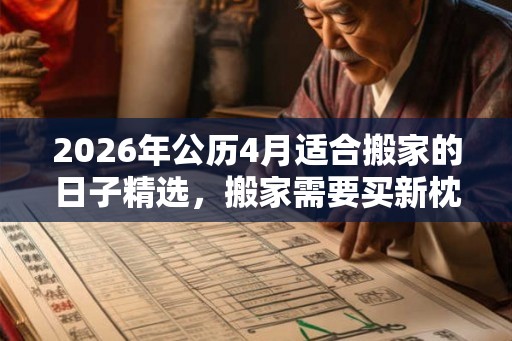 2026年公历4月适合搬家的日子精选，搬家需要买新枕头吗？