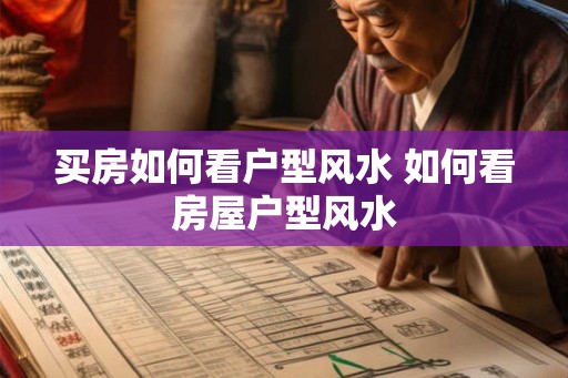 买房如何看户型风水 如何看房屋户型风水