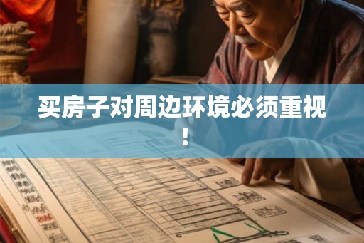 买房子对周边环境必须重视！