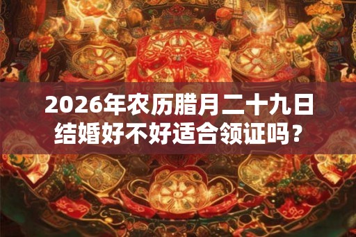 2026年农历腊月二十九日结婚好不好适合领证吗？