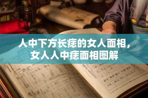 人中下方长痣的女人面相，女人人中痣面相图解
