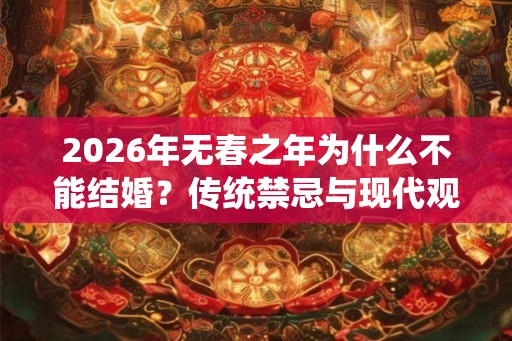 2026年无春之年为什么不能结婚?传统禁忌与现代观念冲突 2026年无春之年为什么不能结婚?传统禁忌与现代观念冲突